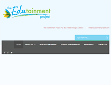 Tablet Screenshot of edutainmentproject.com